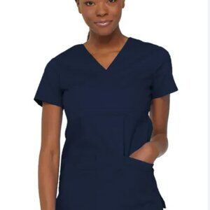 dickies EDS signature empire waist mock wrap top